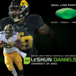 LeShun Daniels | Goal Line Football Cover