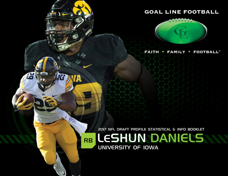 LeShun Daniels | Goal Line Football Cover